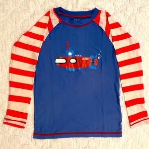 Hatley Boys Submarine Long Sleeve Rashguard Size 4